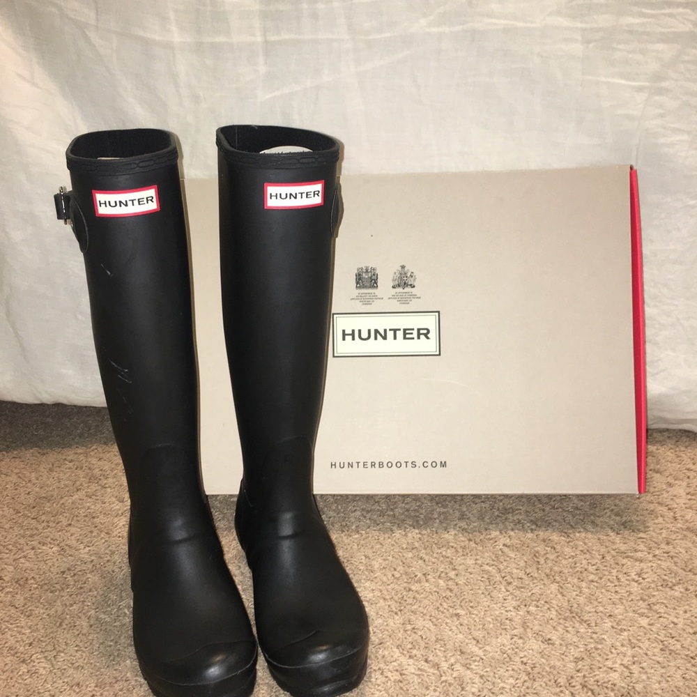 Women’s Matte Black Hunter Boots